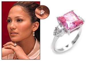 Jennifer Lopez Ben Affleck Pink Diamond Engagement Ring