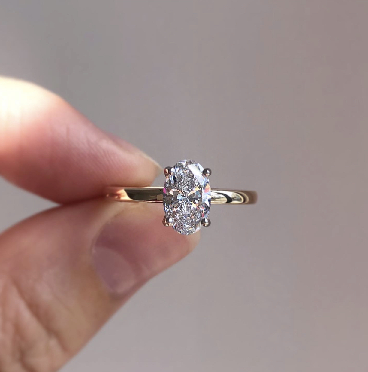 Oval Diamond Ring