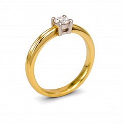 0.26ct Round Solitaire Diamond Ring