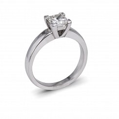 1ct Princess Cut Solitaire