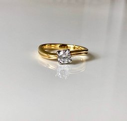 0.50ct Round Swirl Solitaire 